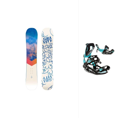 Gravity Mist 24/25 dámský snowboard + Raven Fastec FT360 black/mint vázání