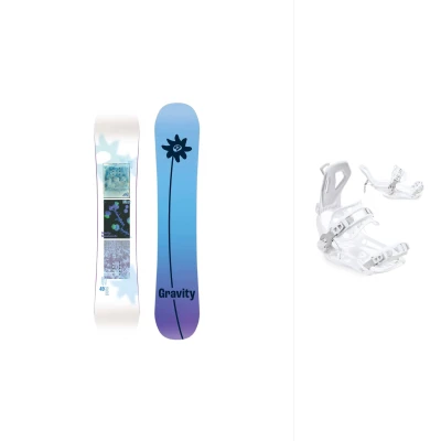 Gravity Mist 26/27 dámský snowboard + Raven Fastec FT360 white snowboardové vázání