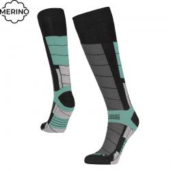 Gravity Nico black/mint dámske zimné podkolienky
