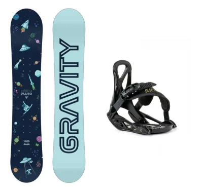 Gravity Pluto dětský snowboard + Beany Kido vázání Gravity Pluto dětský snowboard + Beany Kido vázání