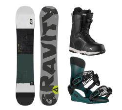 Gravity Silent 24/25 snowboard + Gravity Drift steel green viazanie + Gravity Recon Atop black topánky + zľava 16 € na príslušenstvo