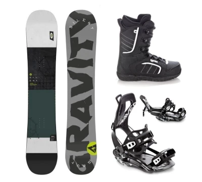 Gravity Silent 24/25 snowboard + Raven Fastec FT360 black vázání + Raven Target obuv Gravity Silent 24/25 snowboard + Raven Fastec FT360 black vázání + Raven Target obuv