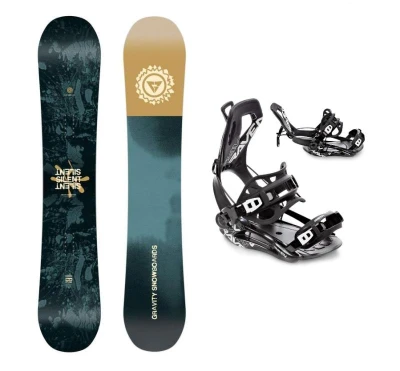 Gravity Silent 25/26 pánský snowboard + Raven Fastec FT360 black snowboardové vázání