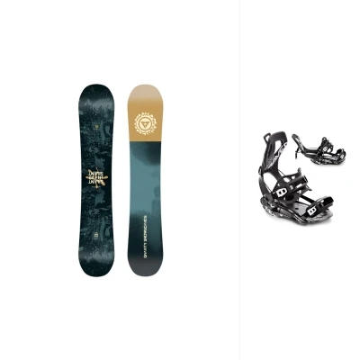 Gravity Silent 25/26 pánský snowboard + Raven Fastec FT360 black snowboardové vázání