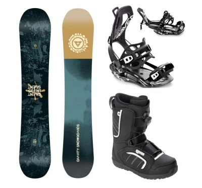 Gravity Silent 25/26 snowboard + Raven Fastec FT360 black vázání + Raven Target ATOP obuv