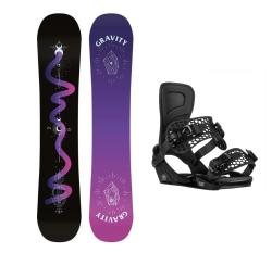 Gravity Sirene Black 24/25 dámsky snowboard + Gravity Rise black viazanie + zľava 16 € na príslušenstvo