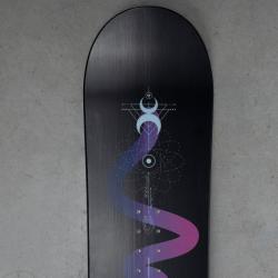 Gravity Sirene Black 24/25 snowboard + Raven Fastec FT360 black/fuchsia vázání + Raven Flush MOZ boty