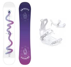 Gravity Sirene White 24/25 dámský snowboard + Raven FT360 white vázání Gravity Sirene White 24/25 dámský snowboard + Raven FT360 white vázání