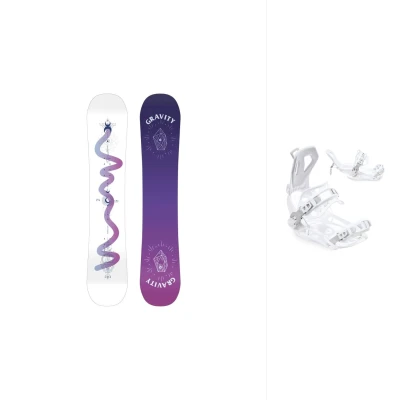 Gravity Sirene White 24/25 dámský snowboard + Raven FT360 white vázání