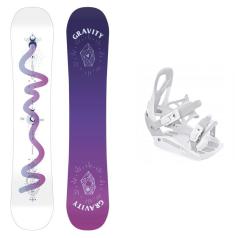 Gravity Sirene White 24/25 dámsky snowboard + Raven S230 White viazanie
