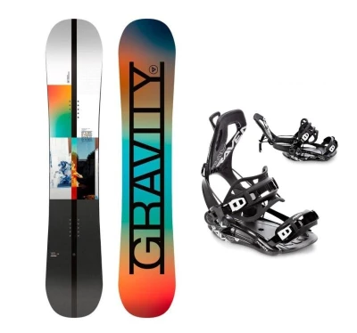 Gravity Symbol 24/25 pánský snowboard + Raven Fastec FT360 black vázání Gravity Symbol 24/25 pánský snowboard + Raven Fastec FT360 black vázání