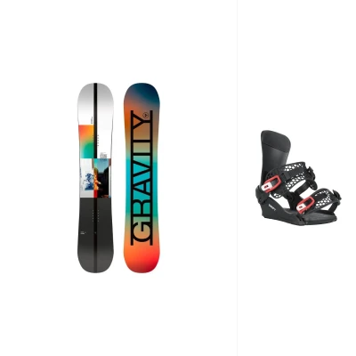 Gravity Symbol 25/26 pánský snowboard + Gravity Drift black/red vázání