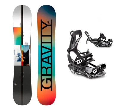 Gravity Symbol 25/26 pánský snowboard + Raven Fastec FT360 black vázání Gravity Symbol 25/26 pánský snowboard + Raven Fastec FT360 black vázání