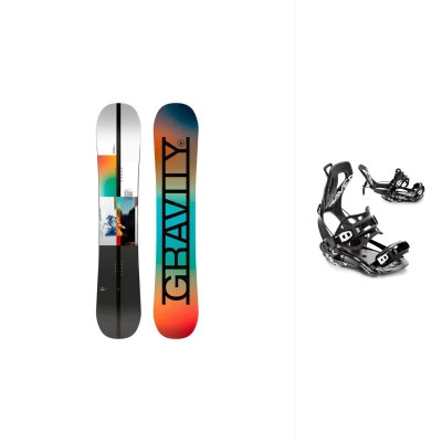 Gravity Symbol 25/26 pánský snowboard + Raven Fastec FT360 black vázání