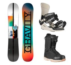 Gravity Symbol 25/26 snowboard + Gravity Drift bone/black vázání + Gravity Recon Atop black boty + sleva 1000,- na příslušenství Gravity Symbol 25/26 snowboard + Gravity Drift bone/black vázání + Gravity Recon Atop black boty + sleva 1000,- na příslušenství