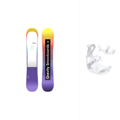 Gravity Thunder 24/25 dámský snowboard + Raven Fastec FT360 white vázání