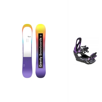 Gravity Thunder 24/25 dámský snowboard + Raven S230 Black/violet vázání