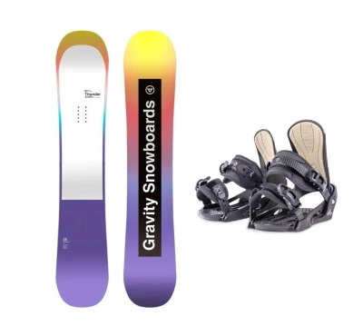Gravity Thunder Jr juniorský snowboard + Beany Junior vázání Gravity Thunder Jr juniorský snowboard + Beany Junior vázání