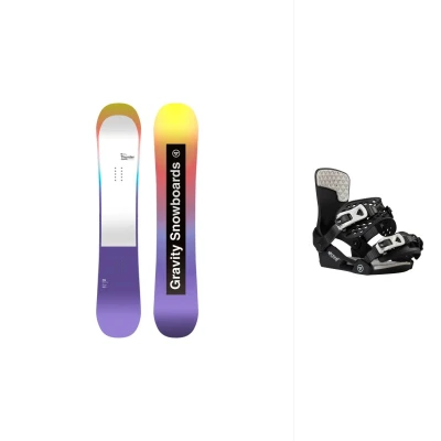 Gravity Thunder Jr juniorský snowboard + Gravity Wildcat black vázání