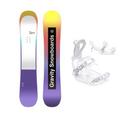 Gravity Thunder Jr juniorský snowboard + Raven Fastec FT360 white viazanie