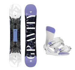 Gravity Trinity 24/25 dámsky snowboard + Gravity Fenix white/lavender viazanie + zľava 25 € na príslušenstvo