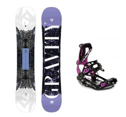 Gravity Trinity 24/25 dámsky snowboard + Raven Fastec FT360 black/fuchsia viazanie