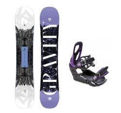Gravity Trinity 24/25 dámsky snowboard + Raven S230 Black/violet viazanie