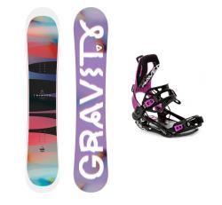 Gravity Trinity 25/26 dámský snowboard + Raven Fastec FT360 black/fuchsia vázání