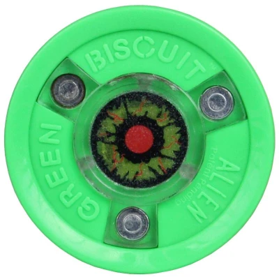 Green Biscuit Alien světle zelený tréninkový hokejový puk