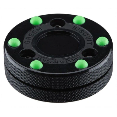 Green Biscuit Inline Puk Roller Hockey Green Biscuit Inline Puk Roller Hockey
