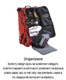 Grit HYFX Black YTH dětská hokejová taška POUZE černá, Dětská, 30 (VÝPRODEJ)