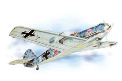 Guillow Messerschmitt Bf-109 619 mm laserově vyřezávaná stavebnice letadla