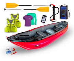Gumotex Baraka SET - 2 nafukovací kanoe (v ceně setu: 2x pádlo, 2x vesta, 2x triko, pumpa, obal 100L, sada lepení ) + sleva 1500,- na příslušenství