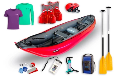 Gumotex Baraka SET 3 nafukovací kanoe (včetně pádel, vest, pumpy, obalu, lepení) + sleva 1500,- na příslušenství