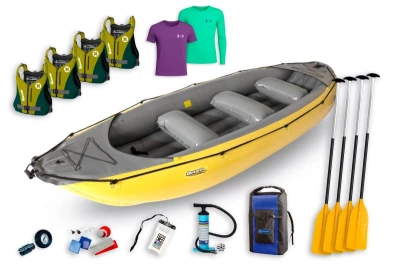 Gumotex Ontario 450S SET - 2 (v setu: 4x pádlo, 4x vesty, trika, pumpa, obal) nafukovací raft + sleva 600,- na příslušenství Gumotex Ontario 450S SET - 2 (v setu: 4x pádlo, 4x vesty, trika, pumpa, obal) nafukovací raft + sleva 600,- na příslušenství