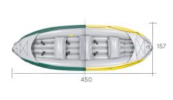 Gumotex Ontario 450S SET - 3 (v setu: 4x pádlo, 4x vesty, 4x helma, trika, pumpa, obal) nafukovací raft + sleva 600,- na příslušenství