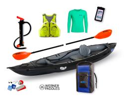 Gumotex Rush 1 SET - 2 (v cene : pádlо 2. diel + vesta + obal na mobil + pumpa Bravo 4L + vodotesný vak 80L + lepenie)