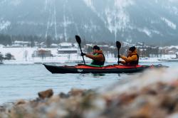 Gumotex RUSH 2 SET II. (v setu: 2x pádlo, 2x vesty, trika, pumpa, obal) - nafukovací kajak + sleva 500,- na příslušenství