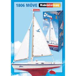 Model plachetnice pro děti MÖVE 39 x 50 cm (dřevo)