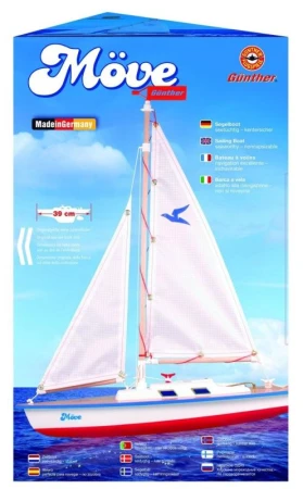 Model plachetnice pro děti MÖVE 39 x 50 cm (dřevo)