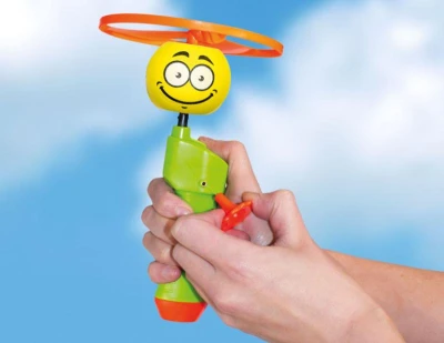 Günther Spin Ball žluto-oranžová vystřelovací vrtulka