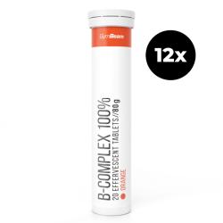 GymBeam B-Komplex 100 % šumivý 12 x 20 tab