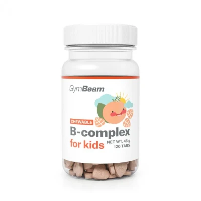 GymBeam B-komplex, tablety na cucání pro děti 120 tab. GymBeam B-komplex, tablety na cucání pro děti 120 tab.