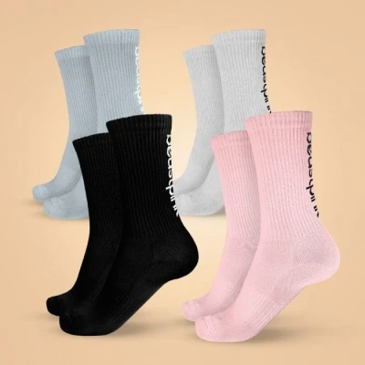 GymBeam BeastPink Ponožky 3/4 4Pack POUZE M EU 39-42 (VÝPRODEJ)