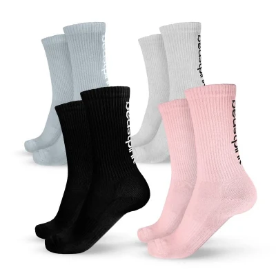 GymBeam BeastPink Ponožky 3/4 4Pack POUZE M EU 39-42 (VÝPRODEJ)
