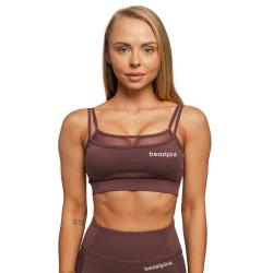 GymBeam BeastPink Sportovní podprsenka Breeze Mulberry