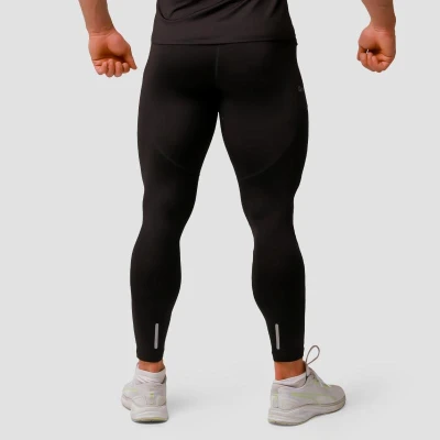 GymBeam Pulse Black pánské běžecké legíny