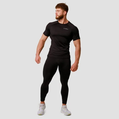 GymBeam Pulse Black pánské běžecké legíny