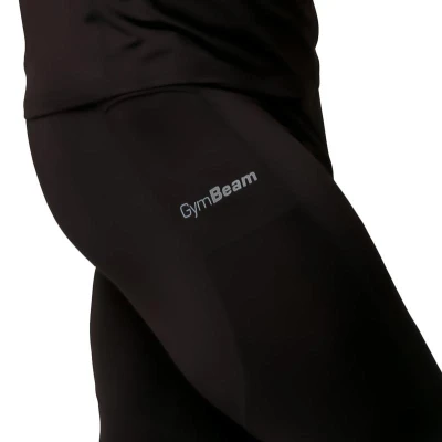 GymBeam Pulse Black pánské běžecké legíny
