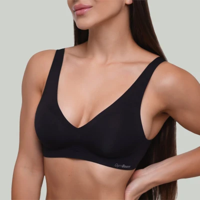 GymBeam Bezešvá podprsenka Black